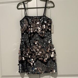 Speechless Black Sequin Mini Dress